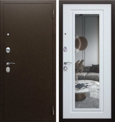 Дверь Комфорт с зеркалом