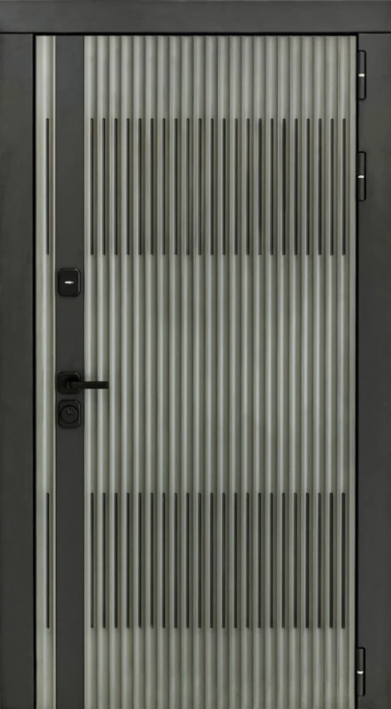 Входная дверь ДвериПРО Элфи ФЛ-700 (10мм, Ясень грей) DPRO225966 внешняя сторона